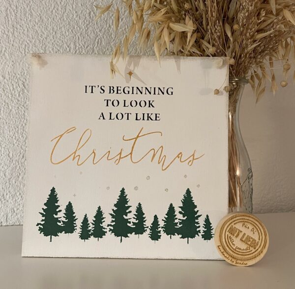 Spruchschild Christmas